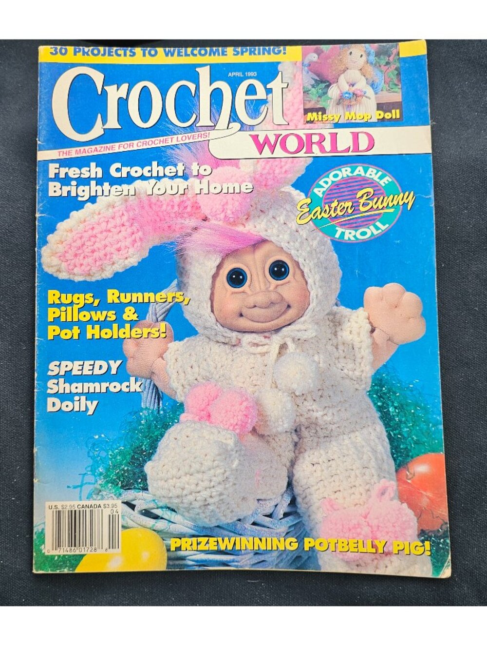 Crochet World April 1983 30 Projects Easter St. Patty's